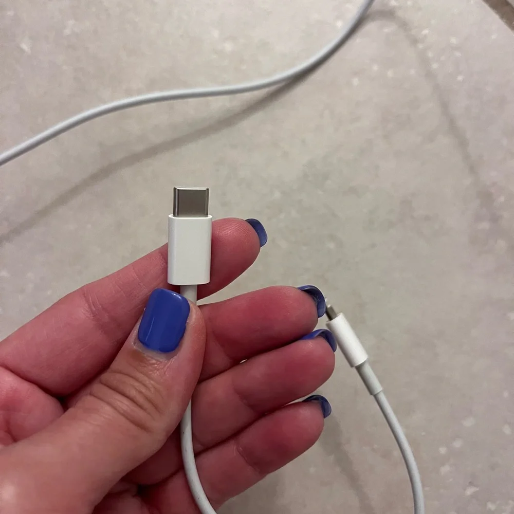 iPhone White Charging Cable